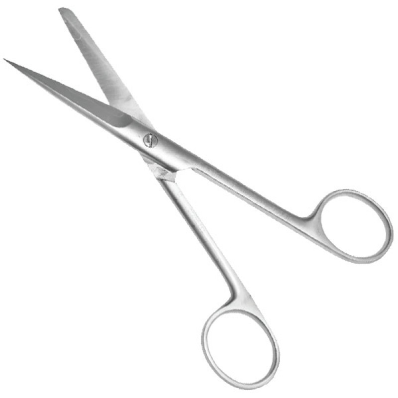 Foarfeca chirurgicala dreapta cu un varf bont 14 cm - 1 bucata